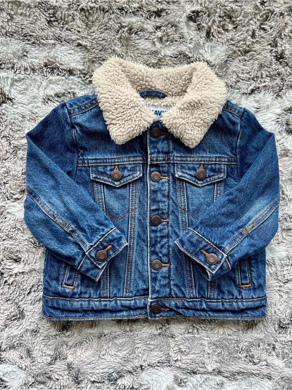 Old Navy Sherpa Fleece Denim Jacket (18 - 24 Months) RN 54023